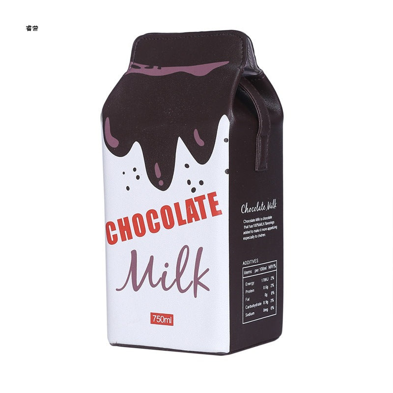 Wholesale Milk Versatile Color Contrast PU Small Square Bags